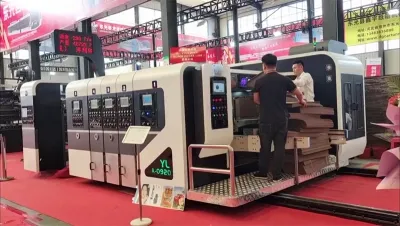 Impresora, ranuradora, troqueladora, plegadora, encoladora, CZYL-PCM-A