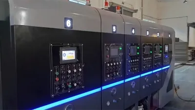 Impresora, ranuradora, troqueladora rotativa con alimentador de borde de entrada, CZYL-A