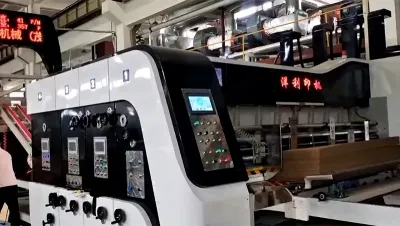 Impresora de 2 colores, ranuradora y troqueladora, YL-C-1425