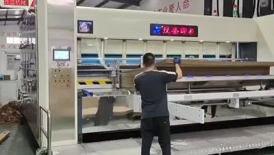 Impresora de 2 colores, ranuradora y troqueladora 2145