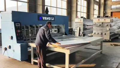 Ranuradora de cartón corrugado con alimentador de cadena, CZYL-RS4