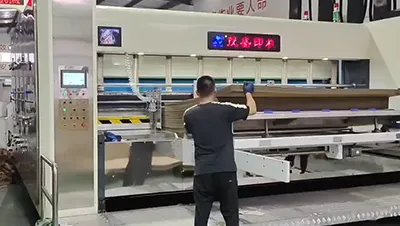 Impresora de 2 colores, ranuradora y troqueladora 2145